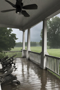 Front Porch Thunderstorms - 11 oz Glass Candle - Cotton Wick