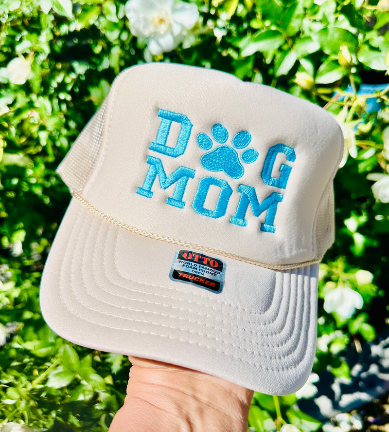 Dog Mom Embroidered Trucker Hat