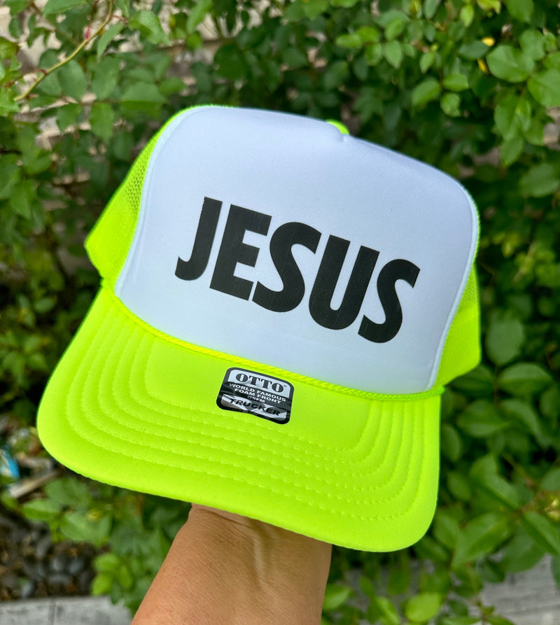 Jesus DTF Printed Trucker Hat