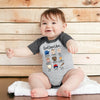 Baseball God Says I Am Infant Raglan Bodysuit