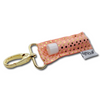 Gold Dots on Peach LippyClip® Lip Balm Holder