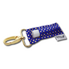 Gold Dots on Royal LippyClip® Lip Balm Holder