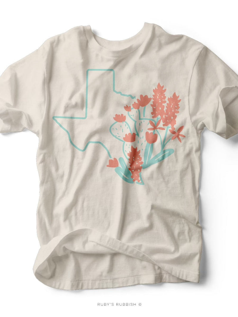 Texas Cactus Flower | Southern T-Shirt | Ruby’s Rubbish®