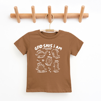 Dino God Says I Am Youth & Toddler Tee