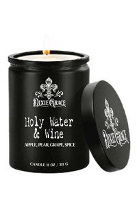 Holy Water & Wine - 11 oz Glass Candle - Cotton Wick