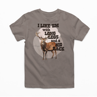 I Like Them With Long Legs And A Big Rack Graphic Tee