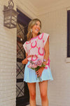 The Annie Horseshoe Sweater Vest