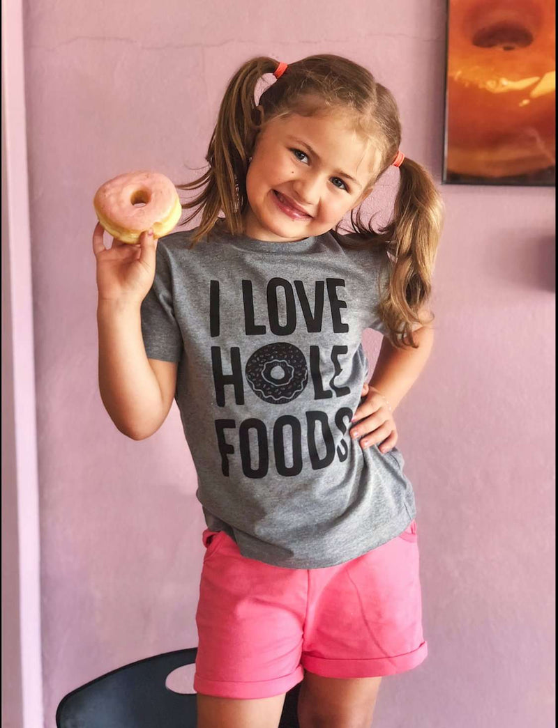 I Love Hole Foods | Kid's T-Shirt | Ruby’s Rubbish®