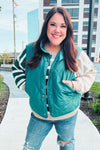 Weekend Ready Hunter Green Snap Button Quilted Puffer Vest