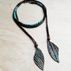 Blue Turquoise Choker Necklace 230G