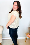 The Perfect Find Beige Dolman Short Sleeve Crochet Sweater Top