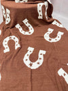 Brown Horseshoe Luxury Blanket - ETA 6/30