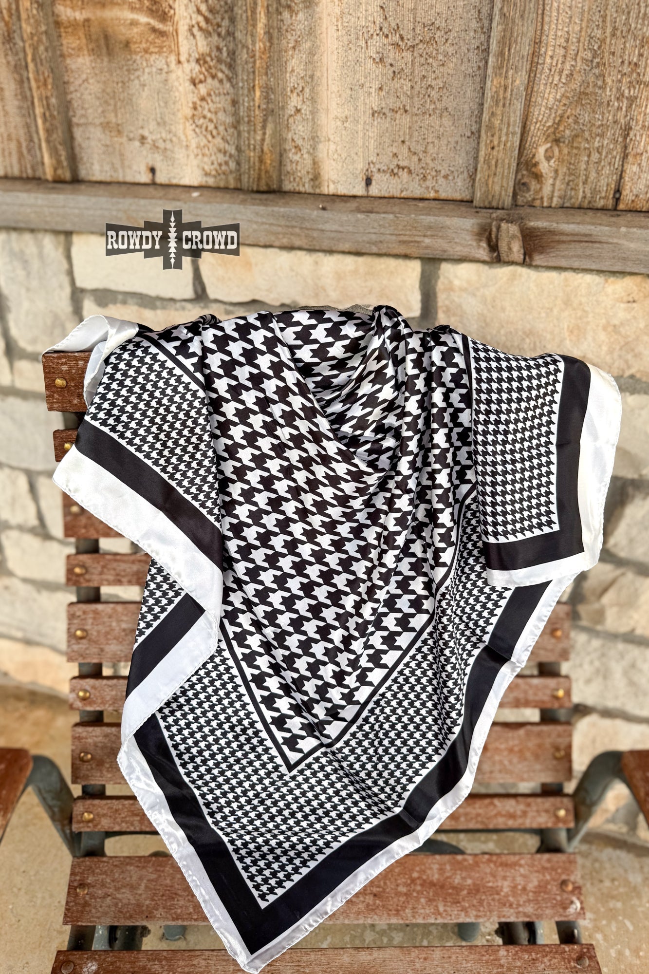 Howdy Houndstooth Wild Rag