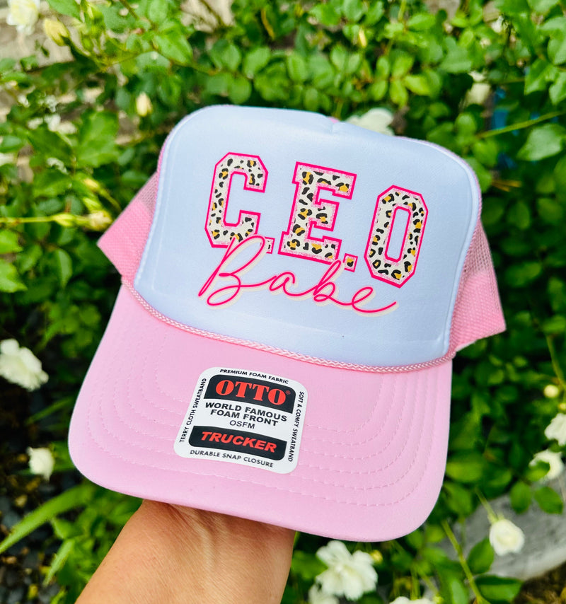 CEO Babe DTF Printed Trucker Hat