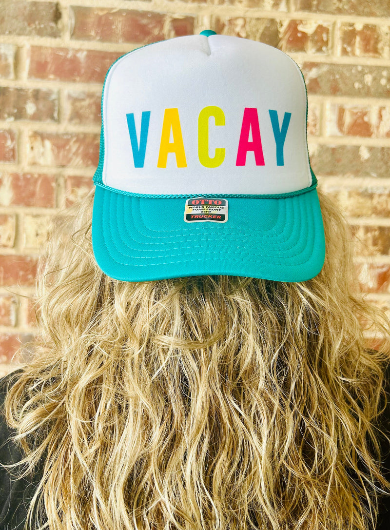 VACAY DTF Printed Trucker Hat