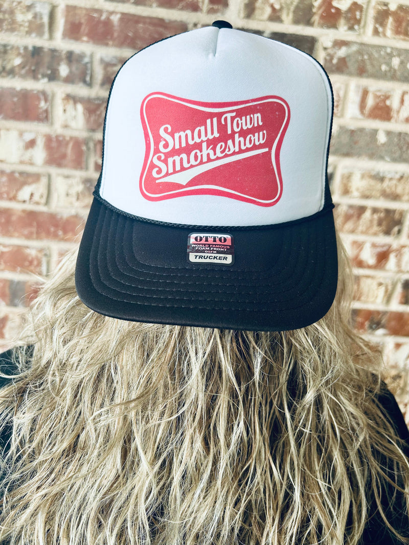 Small Town Smokeshow DTF Printed Trucker Hat
