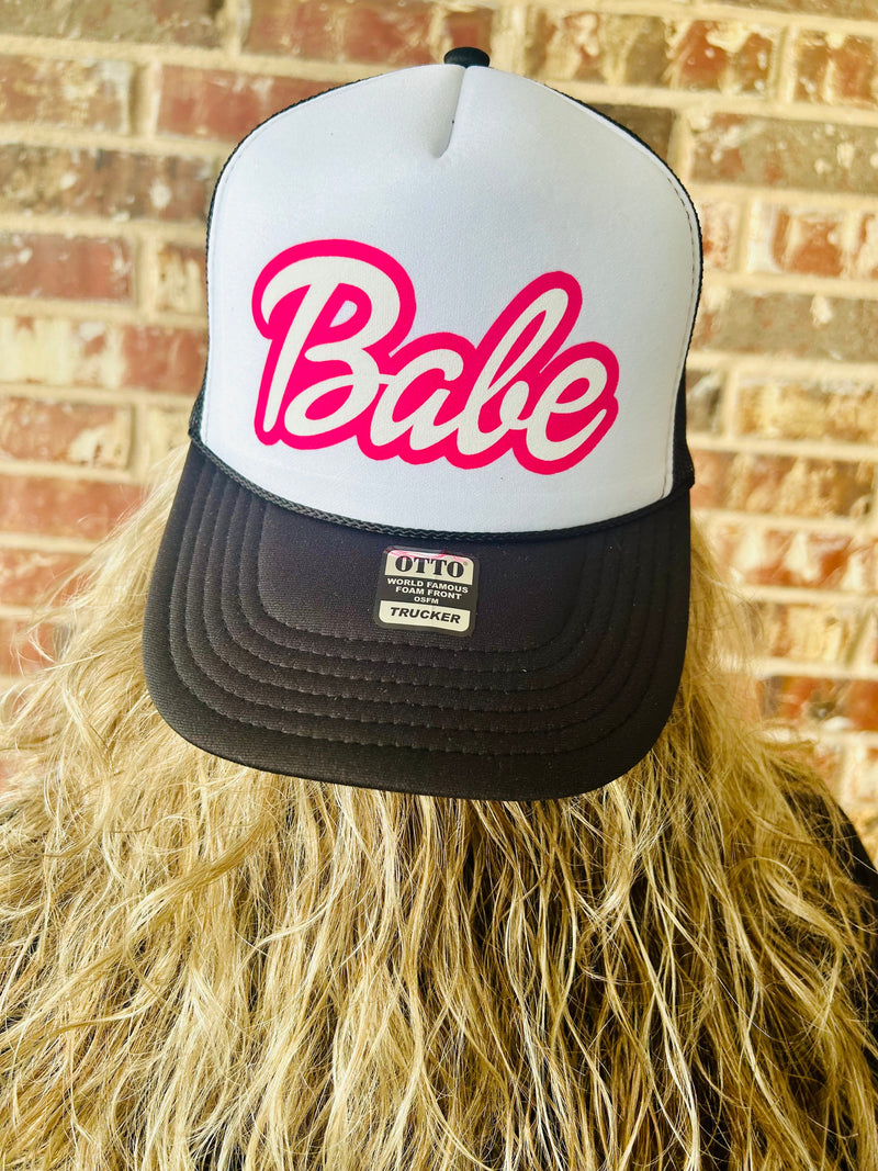 Babe DTF Printed Trucker Hat