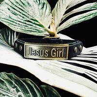 Jesus Girl Leather Wristlet