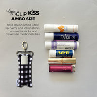 Fall Stripes LippyClip KISS for larger lip balms, essential oil rollers, etc.