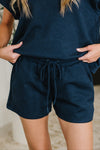 Love on the Loose Quilted Bottoms in Navy