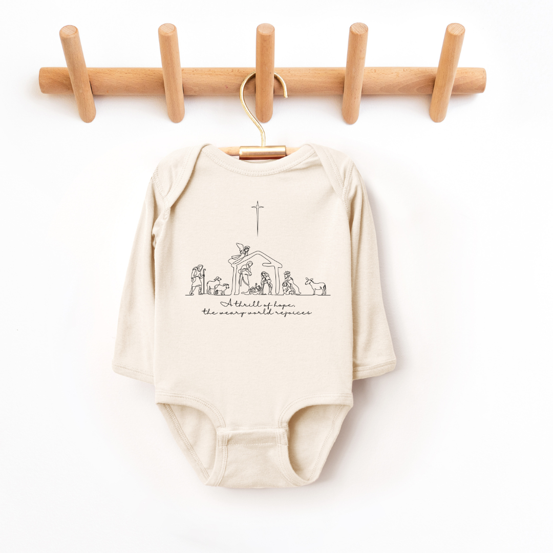 A Thrill Of Hope Sleeve Infant Bodysuit