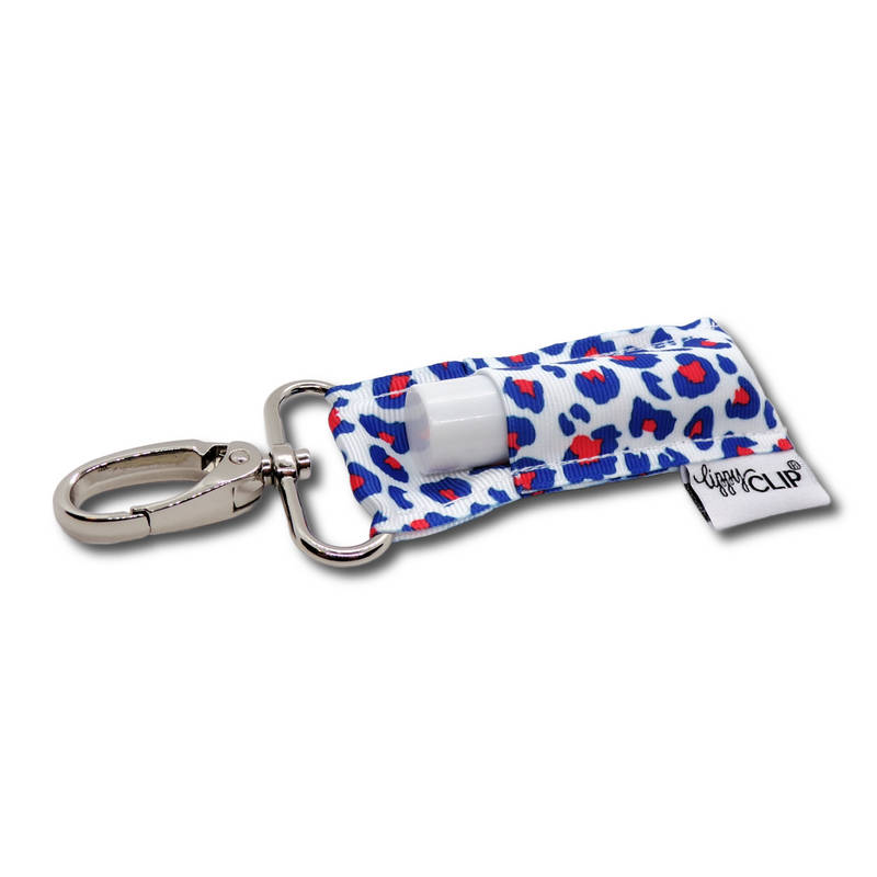 Patriotic Leopard LippyClip® Lip Balm Holder