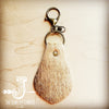 Hair on Hide Leather Key Chain - Naturals 700t