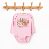 Merry Christmas Long Sleeve Infant Bodysuit