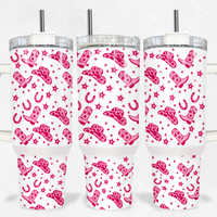 Pink Cowgirl Tumbler 40oz