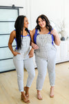 Railroad Stripe Overalls