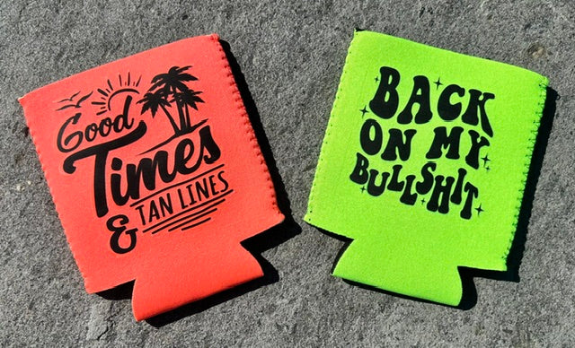 Glow in the Dark Can Coozies