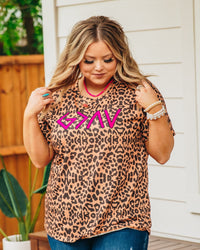 God Is Greater Then The Highs and Lows on Leopard Crew Neck Tee