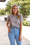Vintage Leopard Crewneck Tee