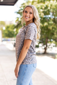 Vintage Leopard Crewneck Tee