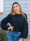 Tiers to My Heart Top in Black