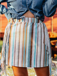 Rodeo Ready Fringe Skirt