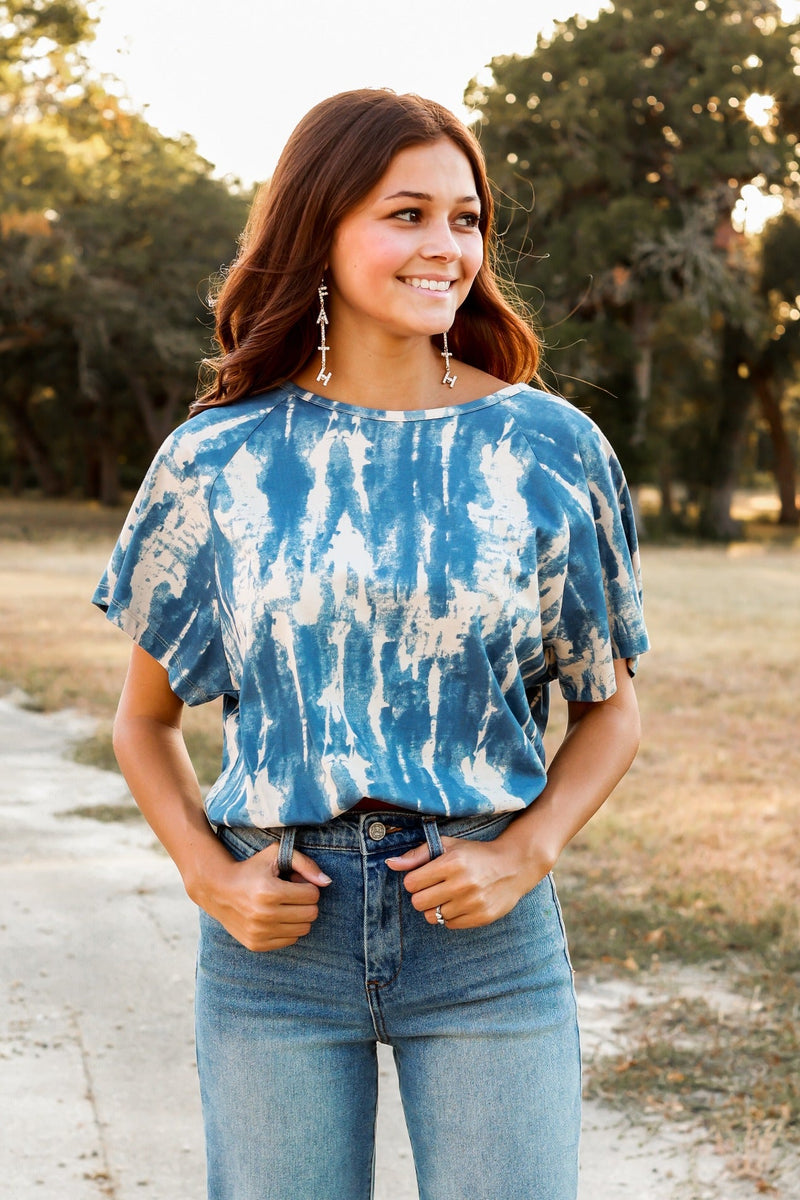 Living Setter Shibori Dyed Top