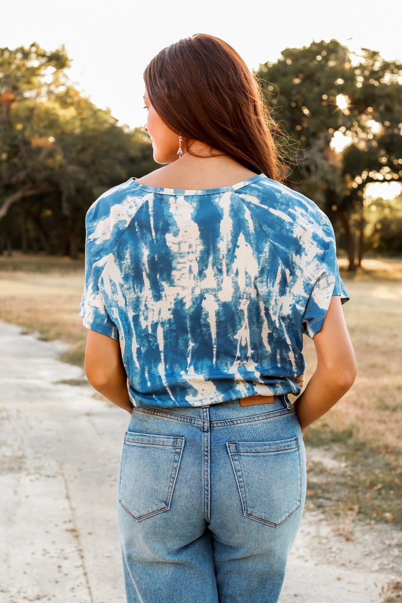 Living Setter Shibori Dyed Top