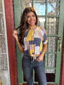 Free the People Boho Pattern Top