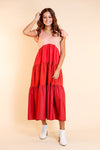 Loving Him Was Red Tiered Maxi Dress