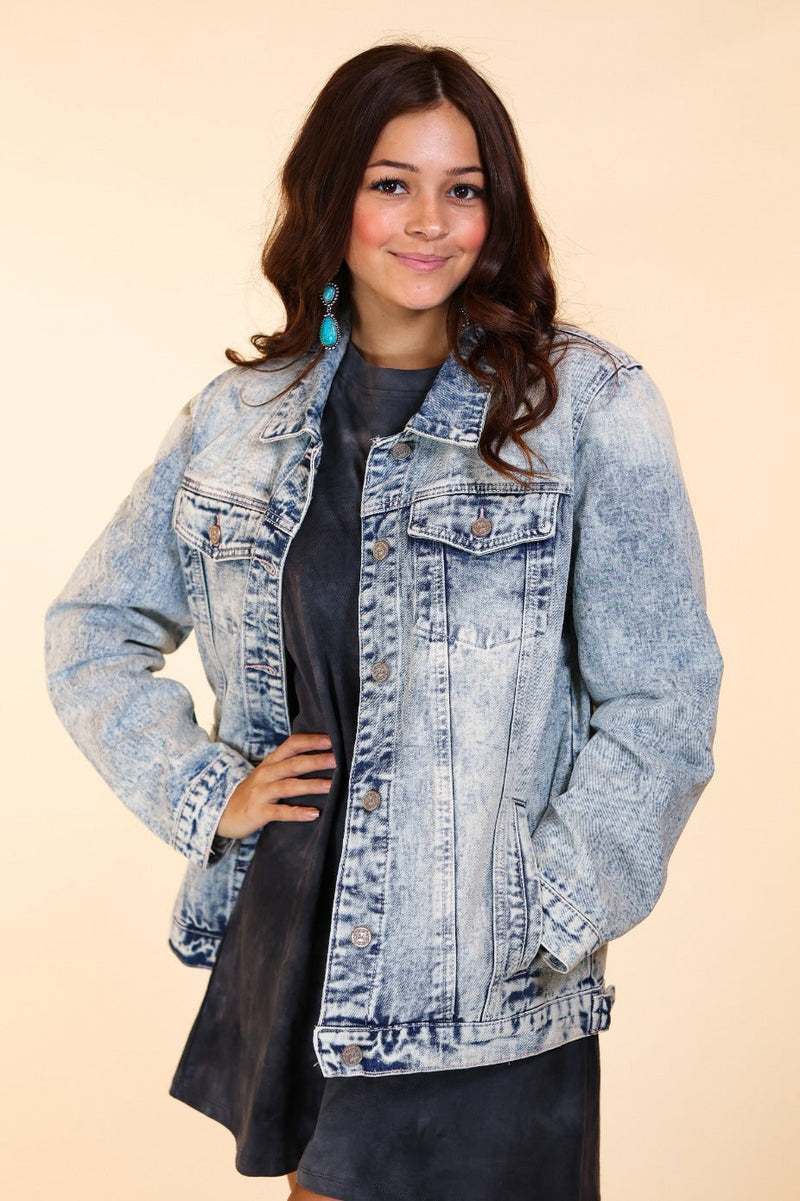 Acid Wash Denim Jacket