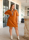 Rust T-shirt Dress