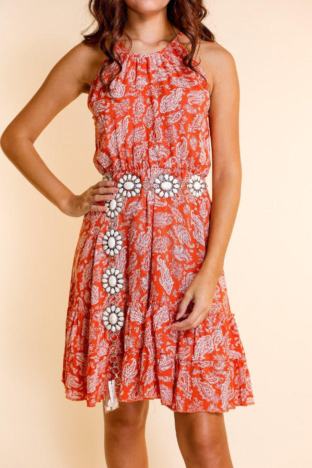 Kickin' It Country Paisley Dress