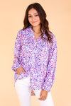Purrhaps She's Purrfect Leopard Button Up