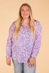 Purrhaps She's Purrfect Leopard Button Up