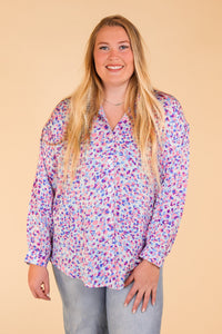 Purrhaps She's Purrfect Leopard Button Up