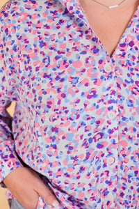 Purrhaps She's Purrfect Leopard Button Up