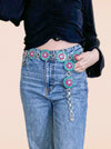 Turquoise Squash Blossom Belt, PLUS