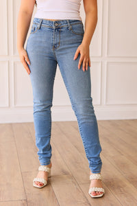 The Paris High Rise Light Wash Skinny Jean