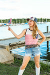 Betsy Ross Tank , with Sequin Stars and Camo